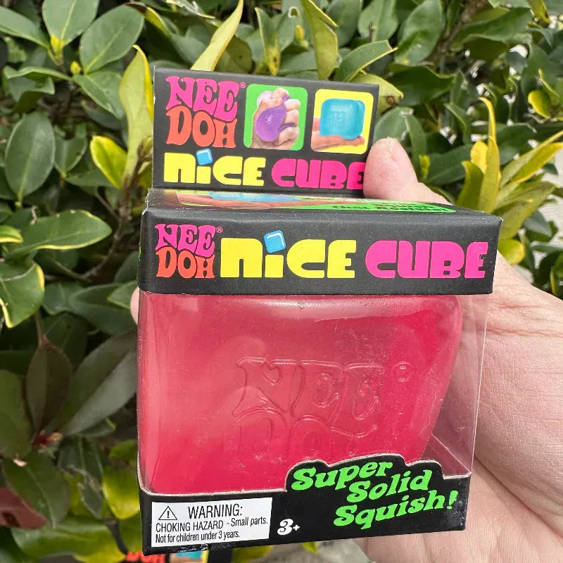 Needoh Nice Cube Sensory Stress Reliever Fidget Tool for Anxiety & Focus Desk Sensory Cube for Adults & Kids