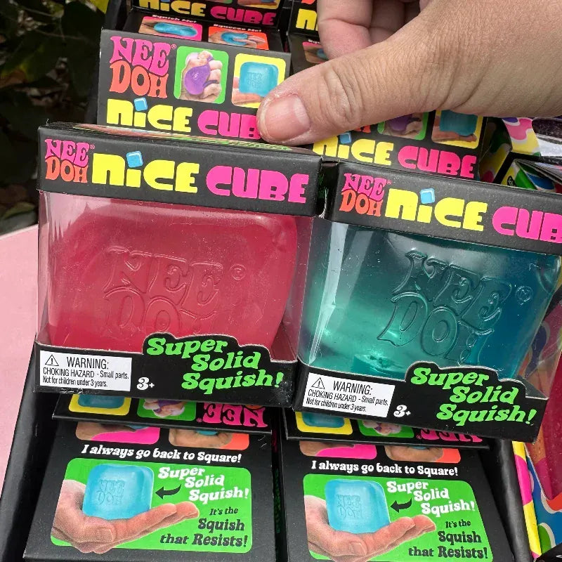 Needoh Nice Cube - Pocket Stress Relief Fidget for Anxiety & Focus
